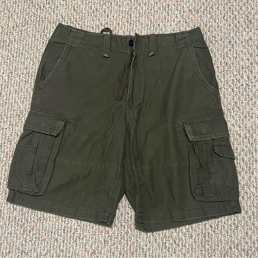 Army Green Cargo Shorts